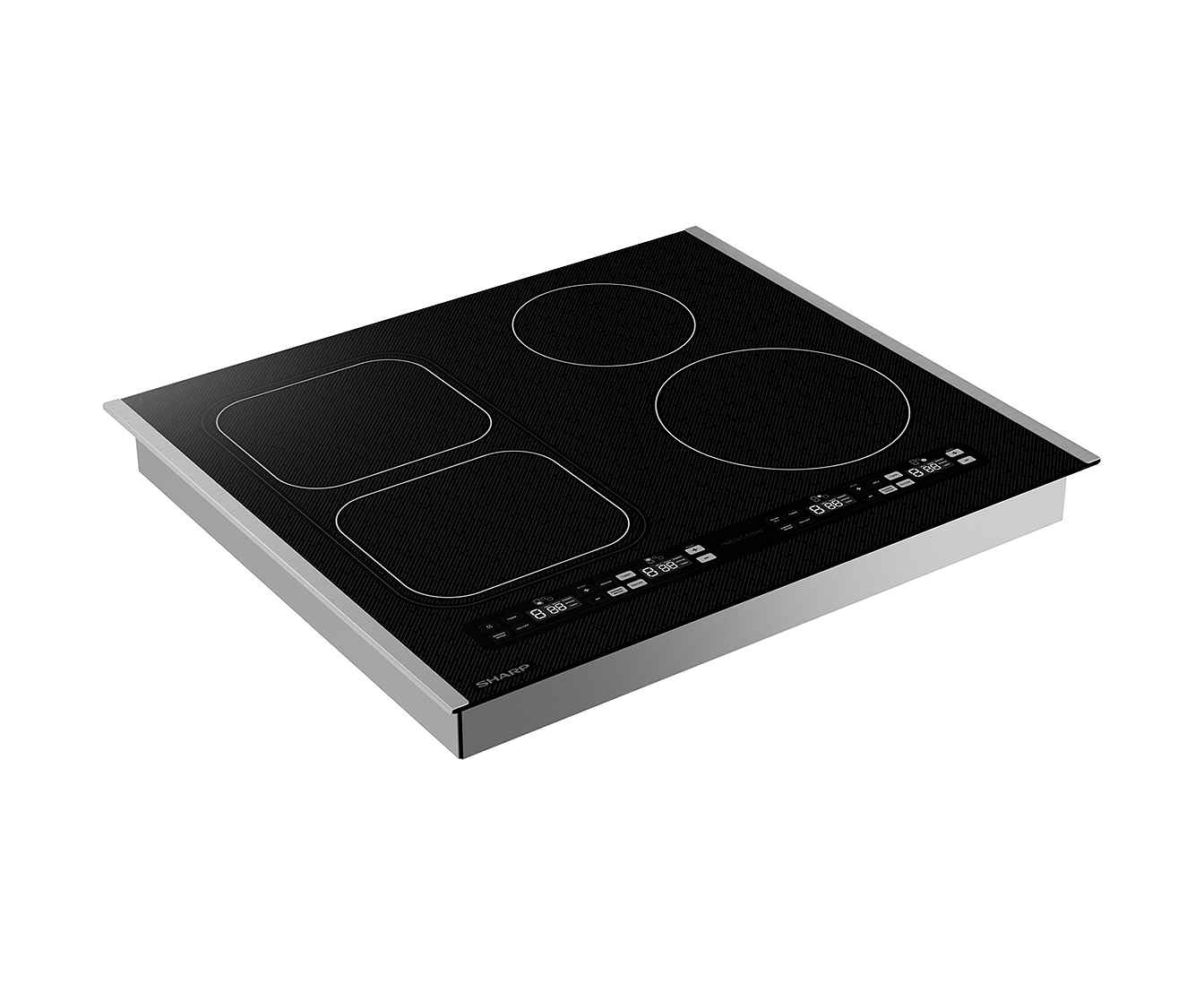 SCH2443GB Sharp 24 in. Induction Cooktop left angle)