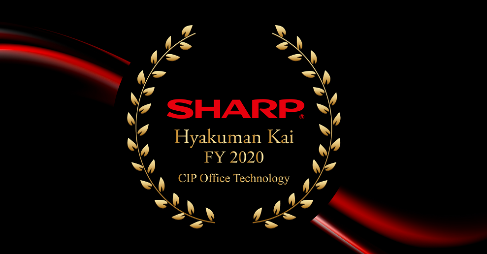 SHARP Recognizes CIP Office Tech as Hyakuman Kai Dealer